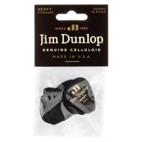 Медіатори Dunlop 483P03HV Genuine Celluloid Black Heavy Player's Pack (12 шт.)