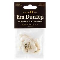 Медіатори Dunlop 483P04HV Genuine Celluloid White Pearloid Heavy Player's Pack (12 шт.)