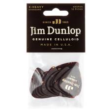 Медиаторы Dunlop 483P05XH Genuine Celluloid Classic Shell Extra Heavy Player's Pack (12 шт.)