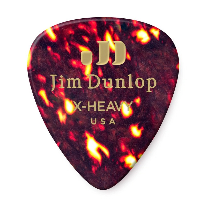 Медіатори Dunlop 483P05XH Genuine Celluloid Classic Shell Extra Heavy Player's Pack (12 шт.)