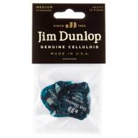 Медиаторы Dunlop 483P11MD Genuine Celluloid Turquoise Pearloid Medium Player's Pack (12 шт.)