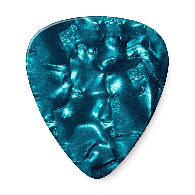 Медіатори Dunlop 483P11MD Genuine Celluloid Turquoise Pearloid Medium Player's Pack (12 шт.)