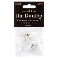 Медіатори Dunlop 483P01HV Genuine Celluloid Classic White Heavy Player's Pack (12 шт.)