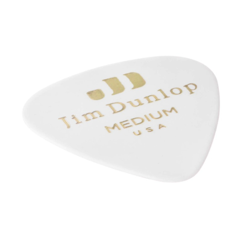 Медиаторы Dunlop 483P01MD Genuine Celluloid Classic White Medium Player's Pack (12 шт.)