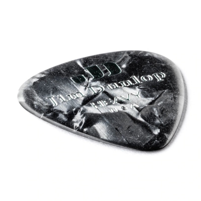 Медіатори Dunlop 483P02HV Celluloid Black Pearloid Heavy Player's Pack (12 шт.)