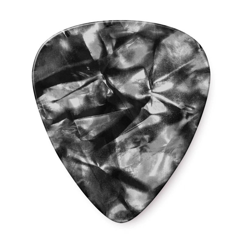 Медиаторы Dunlop 483P02MD Genuine Celluloid Black Pearloid Medium Player's Pack (12 шт.)