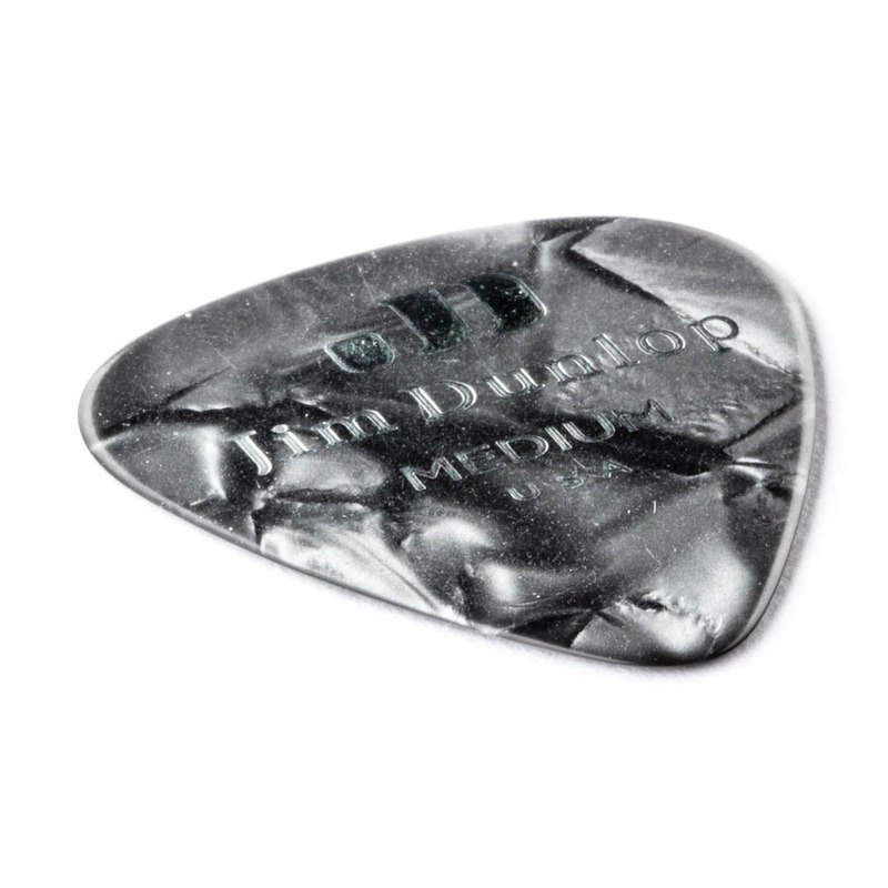 Медиаторы Dunlop 483P02MD Genuine Celluloid Black Pearloid Medium Player's Pack (12 шт.)