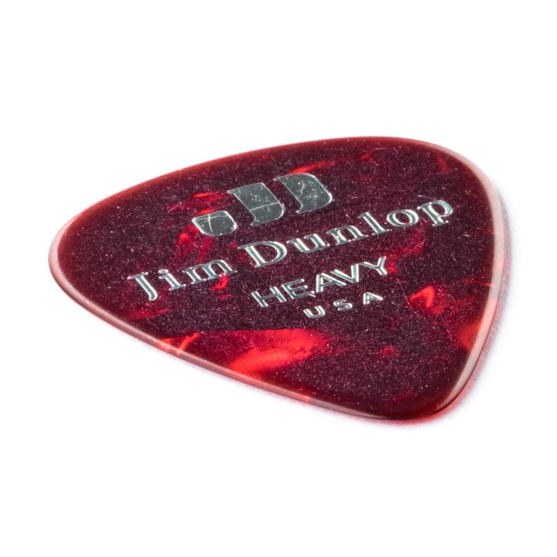 Медіатори Dunlop 483P09HV Genuine Celluloid Classic Red Pearloid Heavy Player's Pack (12 шт.)
