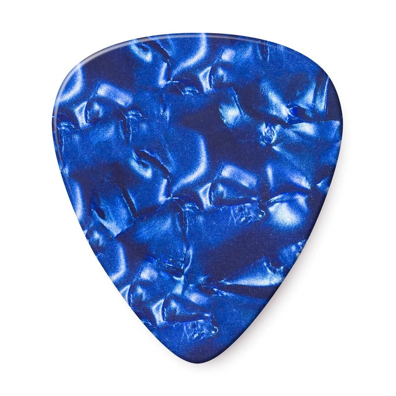 Медиаторы Dunlop 483P10MD Genuine Celluloid Classic Blue Pearloid Medium Player's Pack (12 шт.)