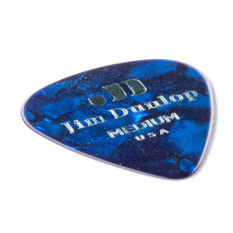Медиаторы Dunlop 483P10MD Genuine Celluloid Classic Blue Pearloid Medium Player's Pack (12 шт.)