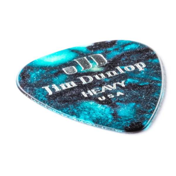 Медиаторы Dunlop 483P11HV Genuine Celluloid Turquoise Pearloid Heavy Player's Pack (12 шт.)