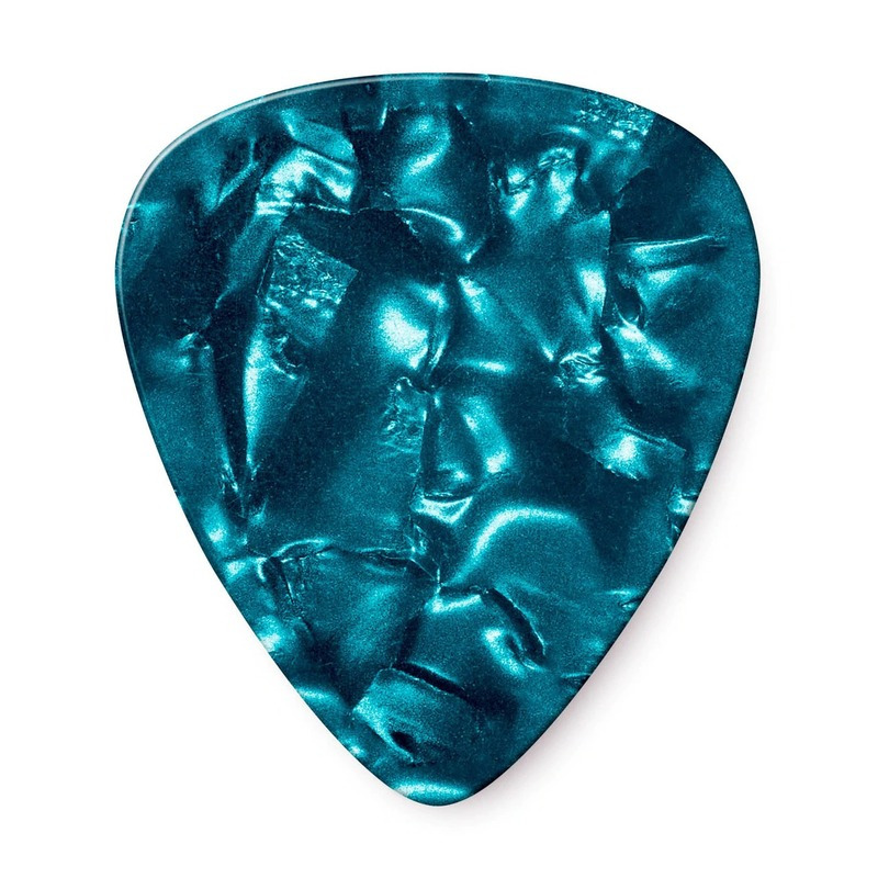 Медиаторы Dunlop 483P11TH Genuine Celluloid Turquoise Pearloid Thin Player's Pack (12 шт.)