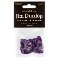Медиаторы Dunlop 483P13MD Genuine Celluloid Purple Pearloid Medium Player's Pack (12 шт.)