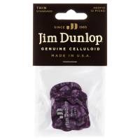 Медіатори Dunlop 483P13TH Genuine Celluloid Purple Pearloid Thin Player's Pack (12 шт.)