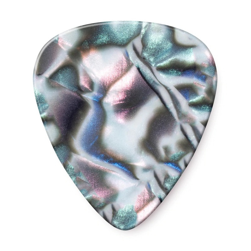 Медиаторы Dunlop 483P14MD Genuine Celluloid Classic Abalone Medium Player's Pack (12 шт.)