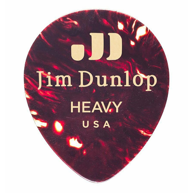 Медиаторы Dunlop 485P05HV Genuine Celluloid Teardrop Shell Heavy Player's Pack (12 шт.)