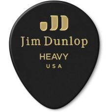 Медиатор Dunlop 485R03HV Genuine Celluloid Black Tear Drop Guitar Pick (1 шт.)