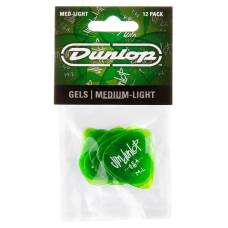 Медиаторы Dunlop 486PML Gels Green Medium Light Player's Pack (12 шт.)