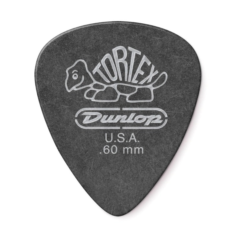Медиаторы Dunlop 488P.60 Tortex Pitch Black Standard Player's Pack 0.60 mm (12 шт.)