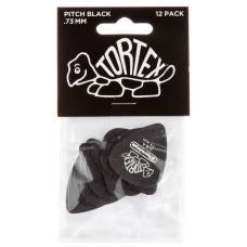 Медиаторы Dunlop 488P.73 Tortex Pitch Black Player's Pack 0.73 mm (12 шт.)