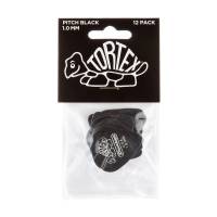 Медиаторы Dunlop 488P1.0 Tortex Pitch Black Standart Guitar Pick 1.0 mm (12 шт.)