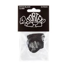 Медиаторы Dunlop 488P1.0 Tortex Pitch Black Standart Guitar Pick 1.0 mm (12 шт.)
