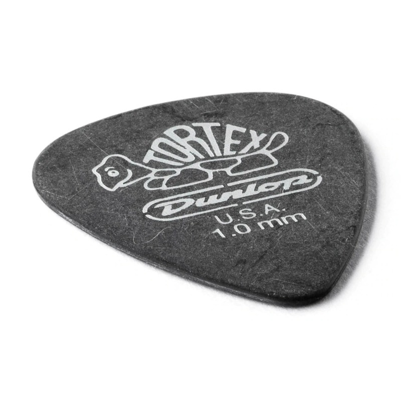 Медіатори Dunlop 488P1.0 Tortex Pitch Black Standart Guitar Pick 1.0 mm (12 шт.)