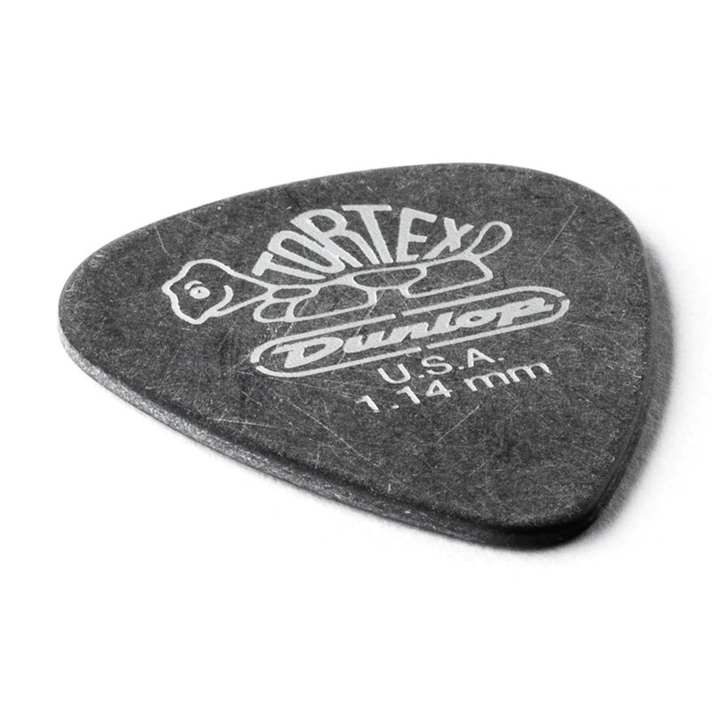 Медиаторы Dunlop 488P1.14 Tortex Pitch Black Standart Guitar Pick 1.14 mm (12 шт.)