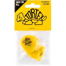 Медиаторы Dunlop 498P0.73 Tortex Jazz III XL Player's Pack 0.73 mm (12 шт.)