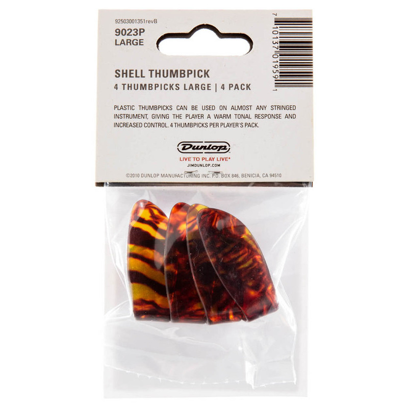 Медиаторы Dunlop 9023P ThumbPick Large Shell (4 шт.)