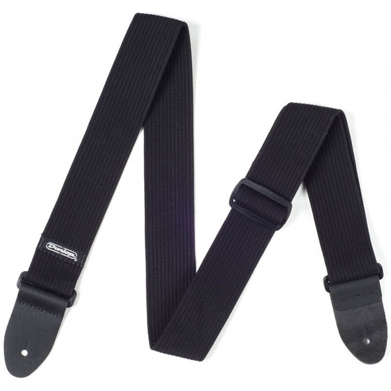 Ремінь для гітари Dunlop D27-01BK Ribbed Cotton Strap Black