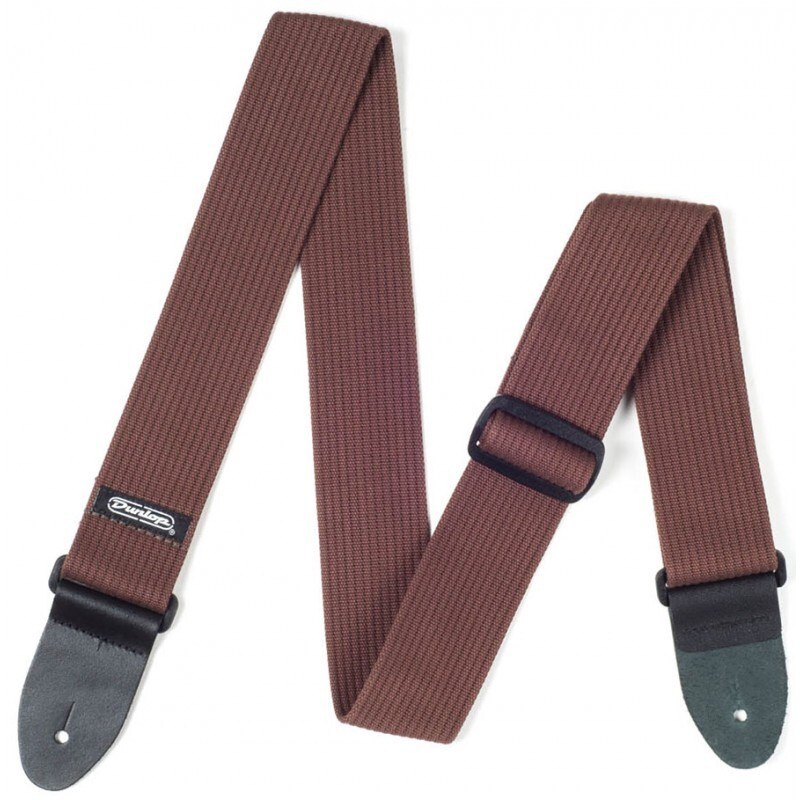 Ремінь для гітари Dunlop D27-01BR Ribbed Cotton Strap Brown