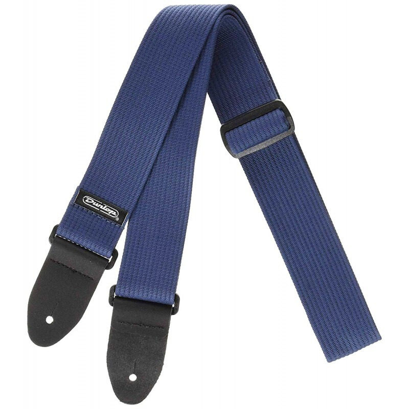 Ремінь для гітари Dunlop D27-01NV Ribbed Cotton Strap Navy Blue