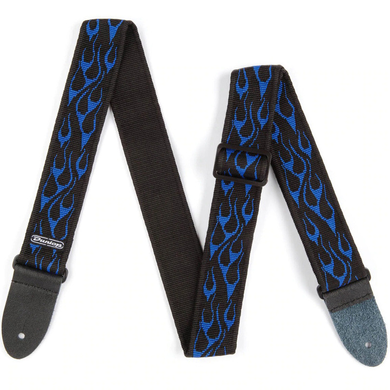 Ремень для гитары Dunlop D3811BL Classic Flambe Blue Strap