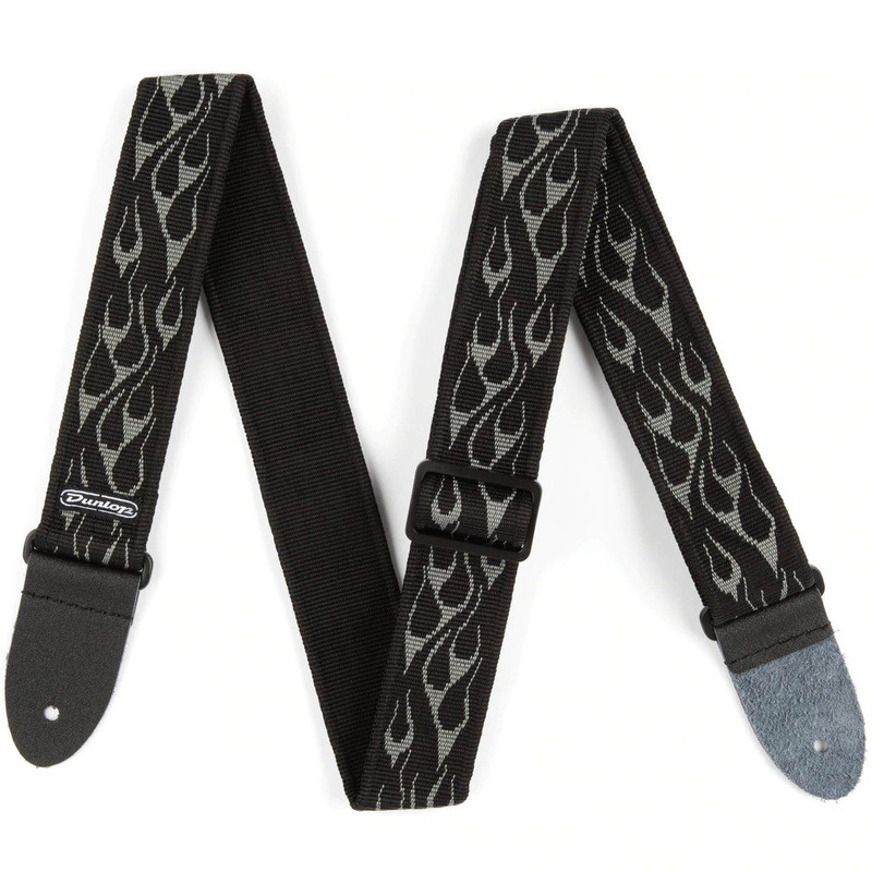 Ремень для гитары Dunlop D3811GY Classic Flambe Gray Strap