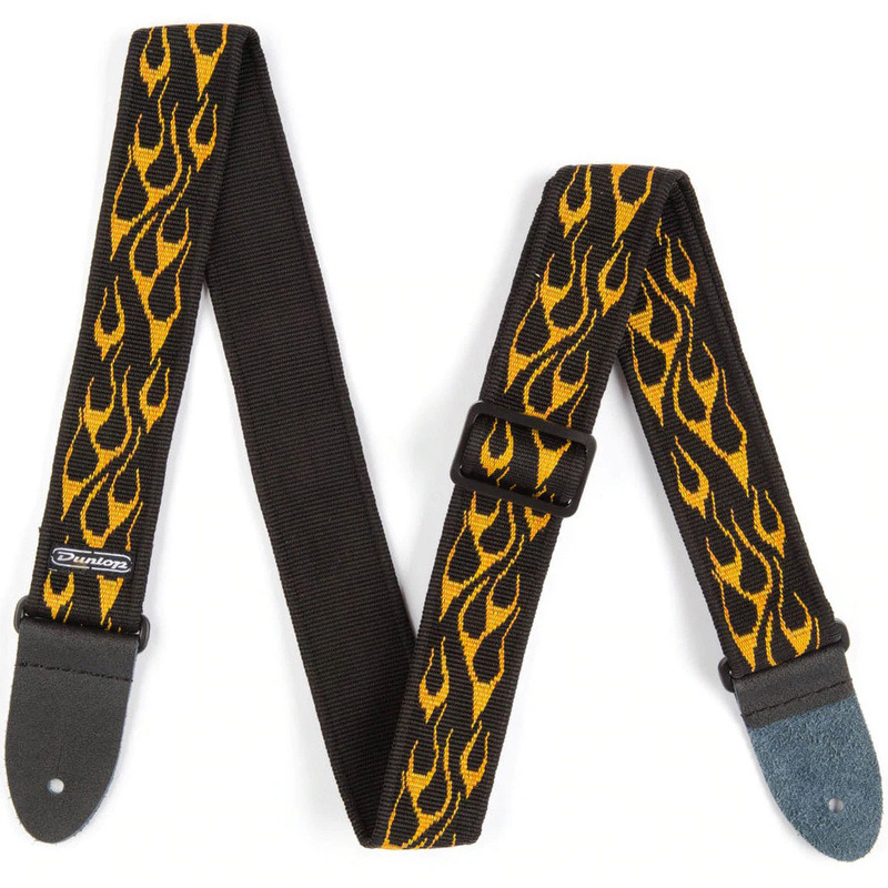 Ремень для гитары Dunlop D3811OY Classic Flambe Orange/Yellow Strap