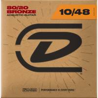 Струны для акустической гитары Dunlop DAB1048 Bronze 80/20 Extra Light 10/48