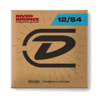 Струны для акустической гитары Dunlop DAB1254 Bronze 80/20 Light 12/54