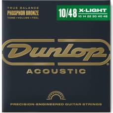 Струны для акустической гитары Dunlop DAP1048 Phosphor Bronze Extra Light 10/48
