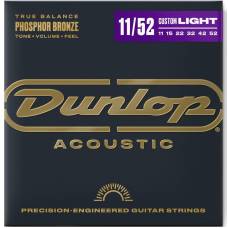 Струны для акустической гитары Dunlop DAP1152 Phosphor Bronze Medium Light 11/52