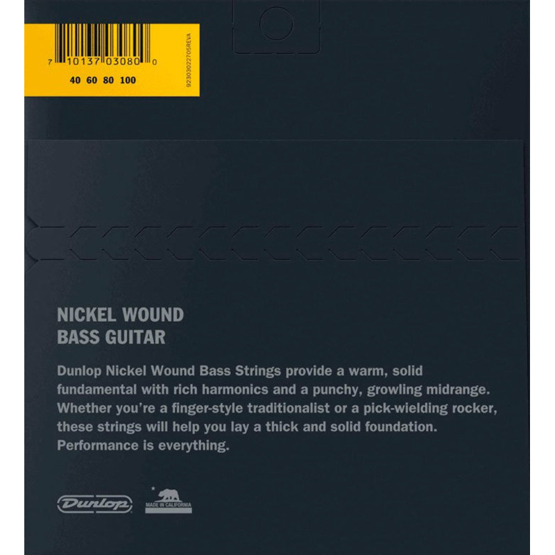 Струны для бас-гитары Dunlop DBN40100 Nickel Plated Steel 40/100