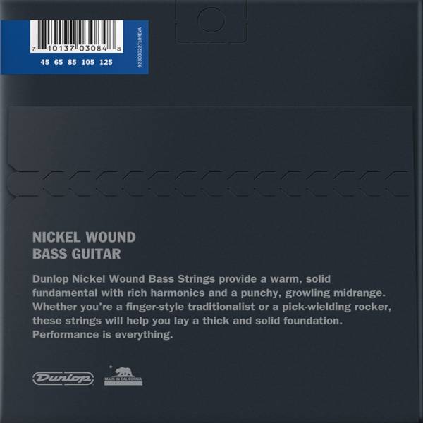 Струны для бас-гитары Dunlop DBN45125 Nickel Plated Steel 5 Strings Medium 45/125