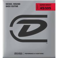 Струны для бас-гитары Dunlop DBSBN45105 Super Bright Nickel Wound Medium 45/105