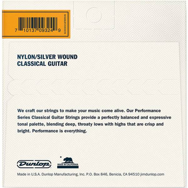 Струны для классической гитары Dunlop DCV100NB Nylon/Silver Wound Normal Tension