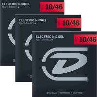 Струни для електрогітари Dunlop DEN1046-3P Medium Nickel Plated Steel 10/46