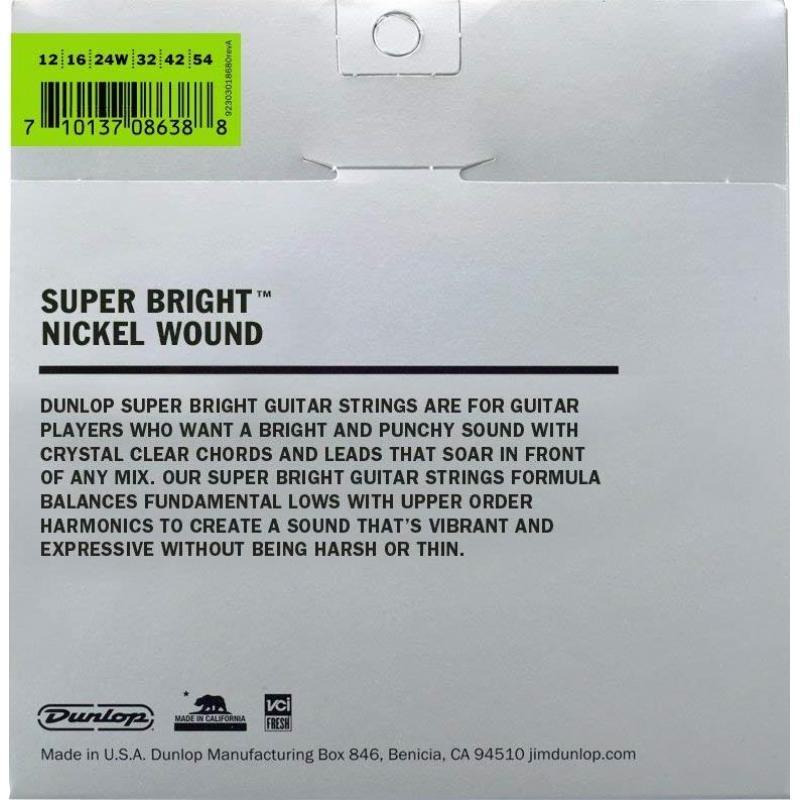 Струни для електрогітари Dunlop DESBN1254 Super Bright Heavy 12/54