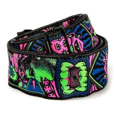 Ремень для гитары Dunlop ILD05 ILOVEDUST Strap Fangs Green