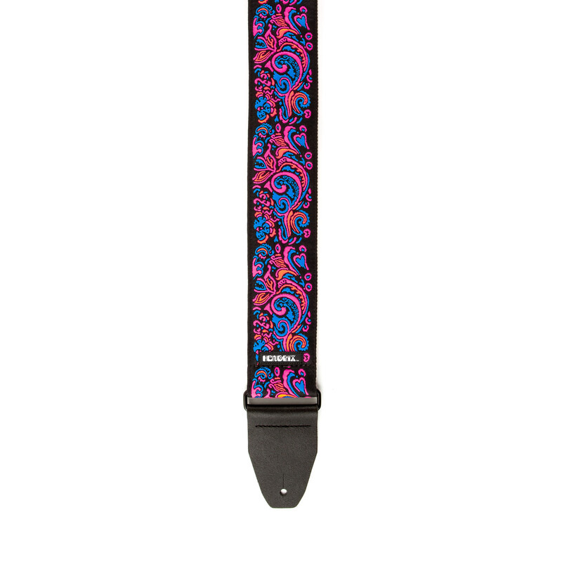 Ремінь для гітари DUNLOP JIMI HENDRIX BLACKLIGHT LOVE DROPS PINK STRAP