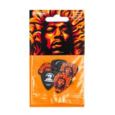 Медиаторы DUNLOP JIMI HENDRIX '69 PSYCH SERIES VOODOO FIRE GUITAR PICK (HEAVY) (6 шт.)