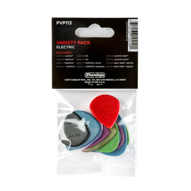 Медиаторы Dunlop PVP113 Electric Guitar Variety Pack (12 шт.) (12 шт.)
